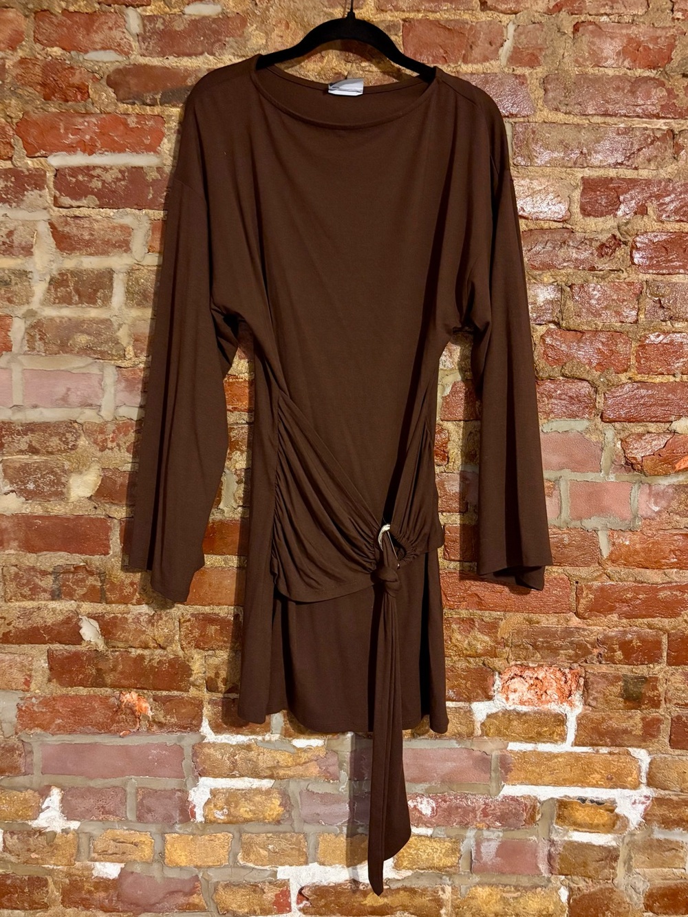 ASOS Design Slinky Belt Detail Cinch Dress - Picture 4 of 7